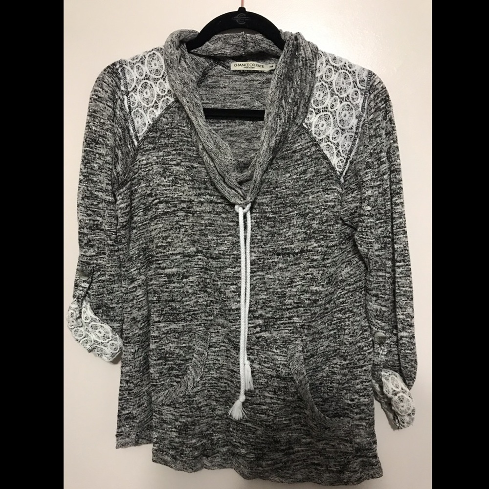 “Chance or Fate” Funnel Neck Top